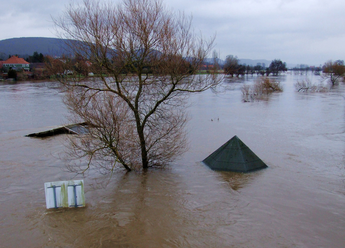 Flooded Residencial Area